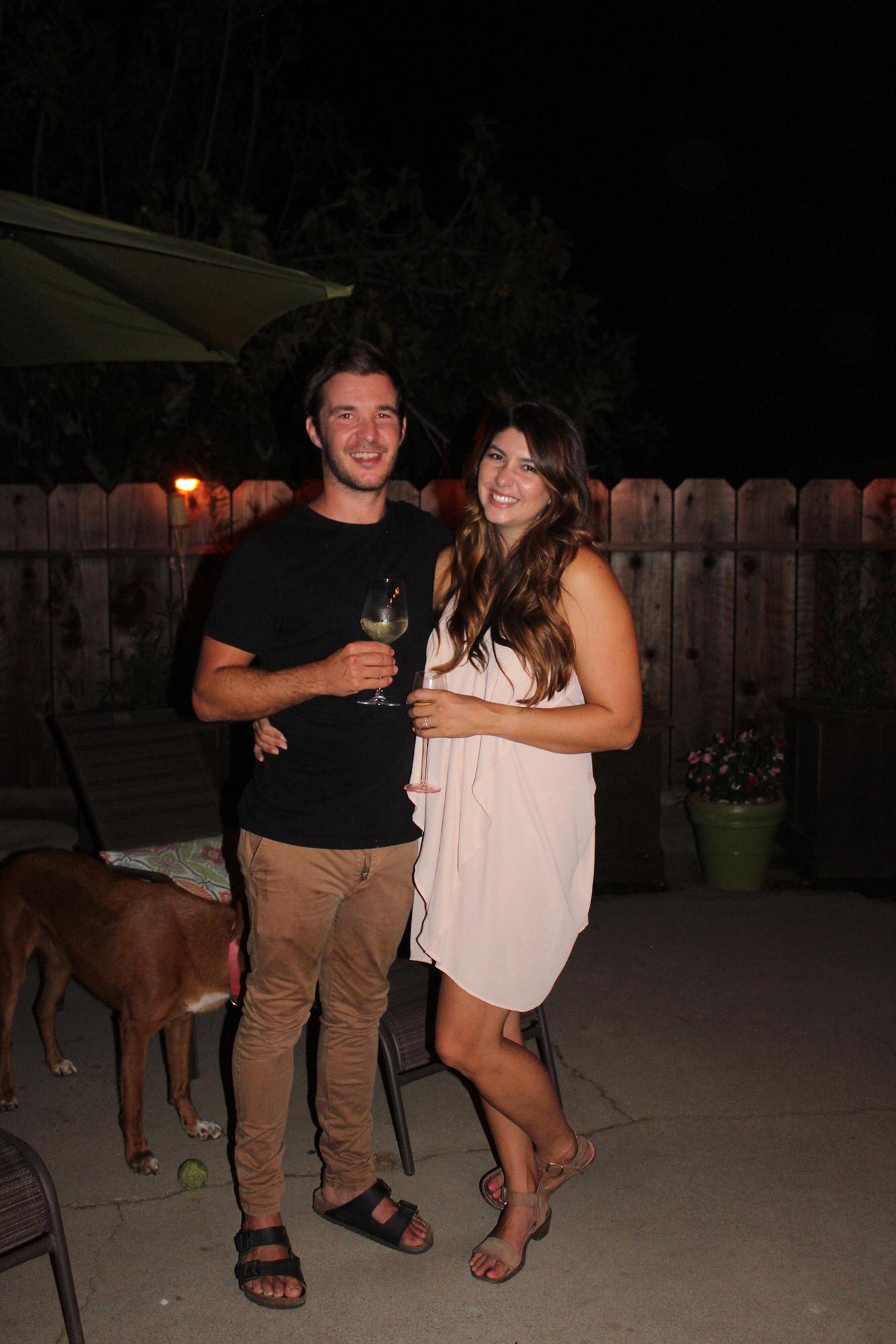 Our engagement party, hosted by Katy and my parents. August 2019