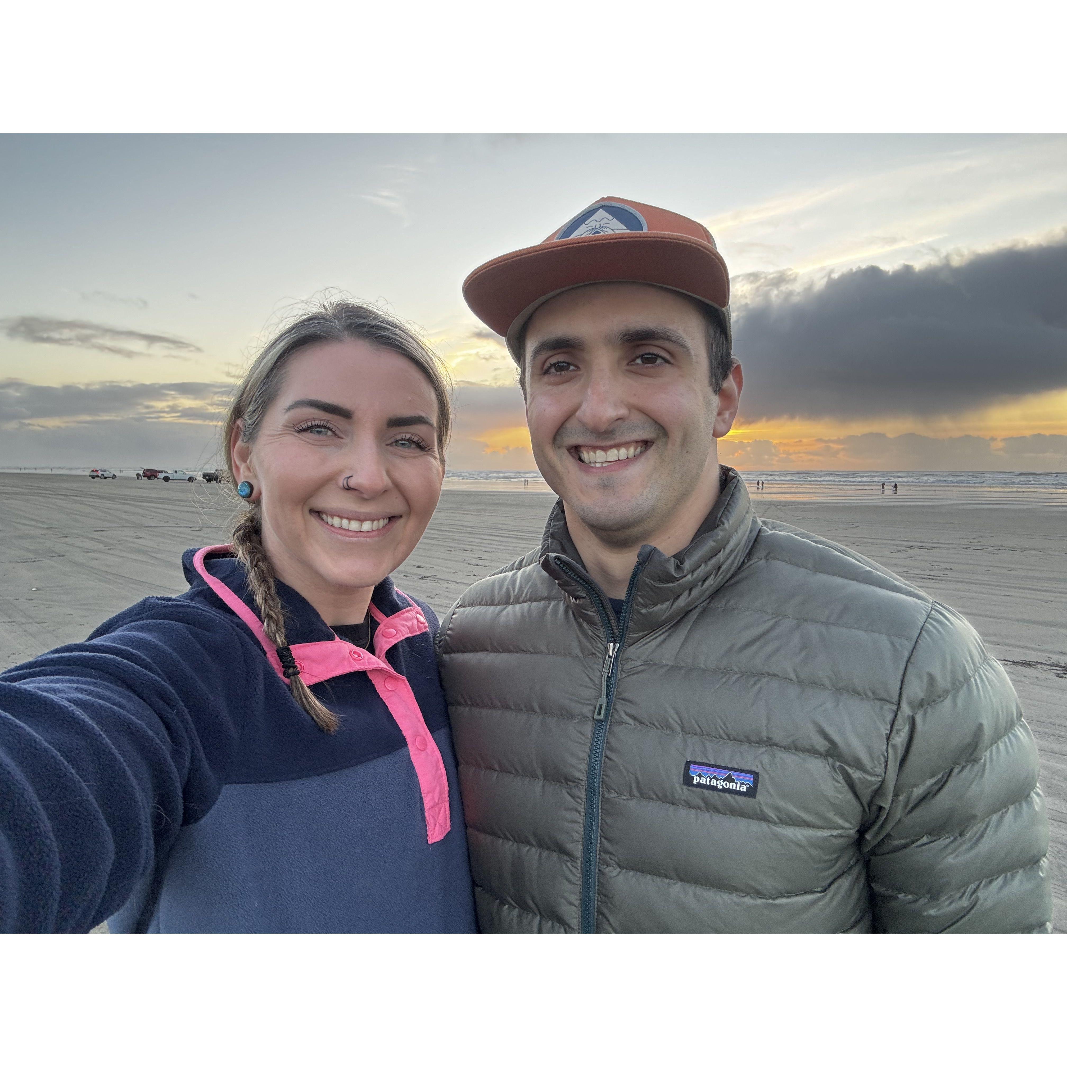 Where we got engaged! -Long Beach, WA