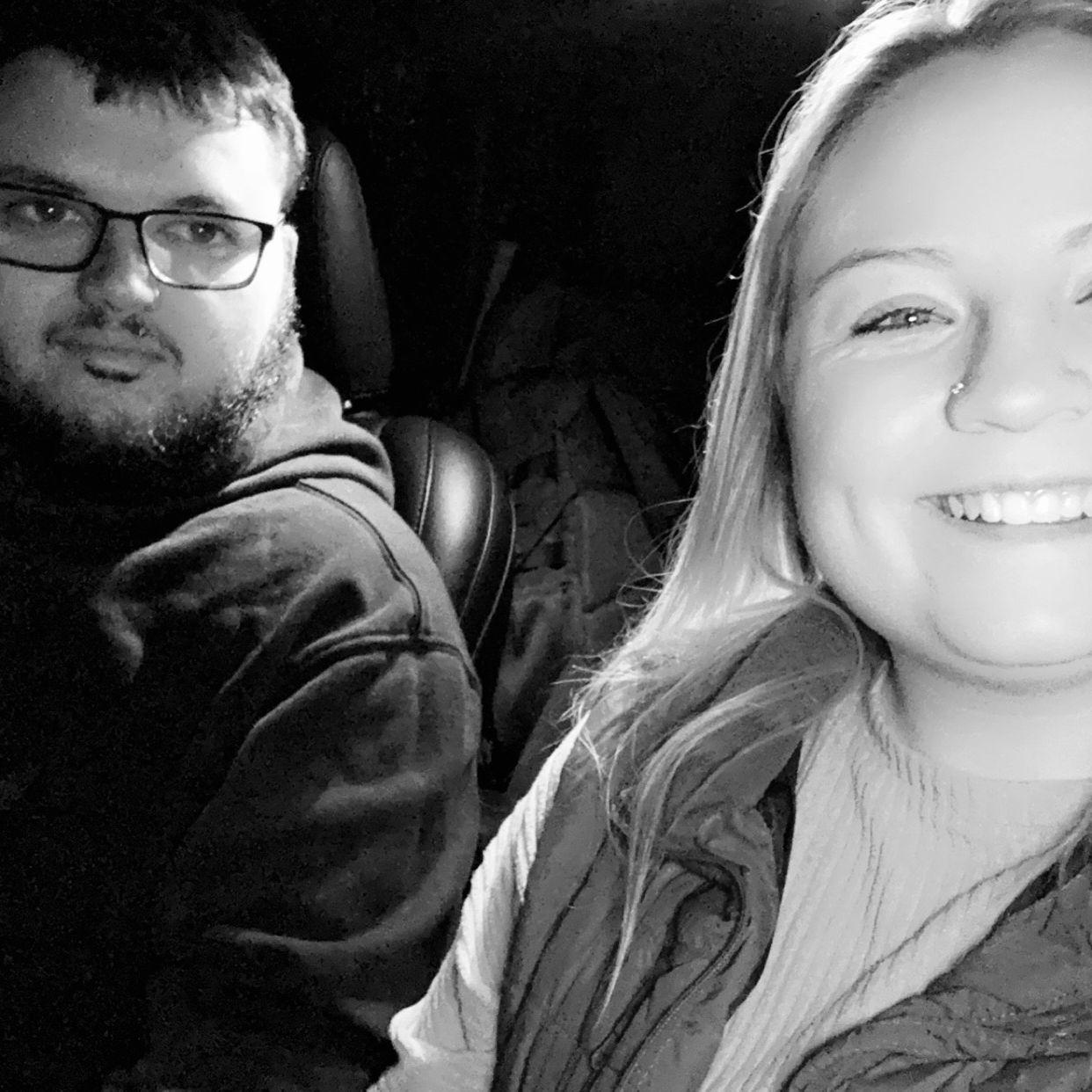 Our last anniversary date night before husband and wife.