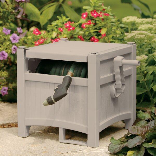 Off White Hideaway Resin Hose Reel