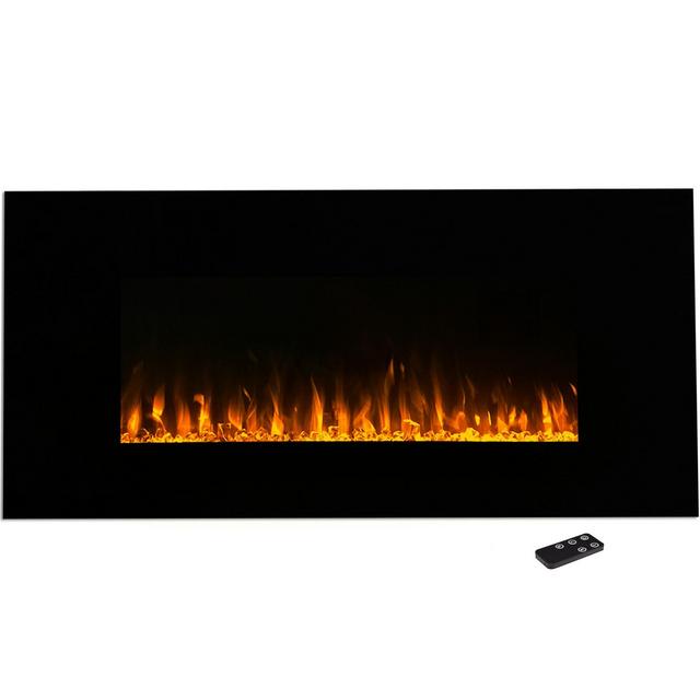 Northwest 42" Electric Fireplace Wall Mounted Led Fire And Ice Flame With Remote