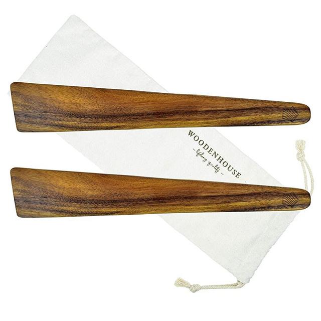 12 inch Teak Wood Spatula for Cast Iron, Small Wood Flipper, Egg Scraper, Flat Wooden Turner, Multipurpose Wood Cooking Utensil, Spatulas Perfect for Flipping, Serving, Scraping & Turning. Set of 2