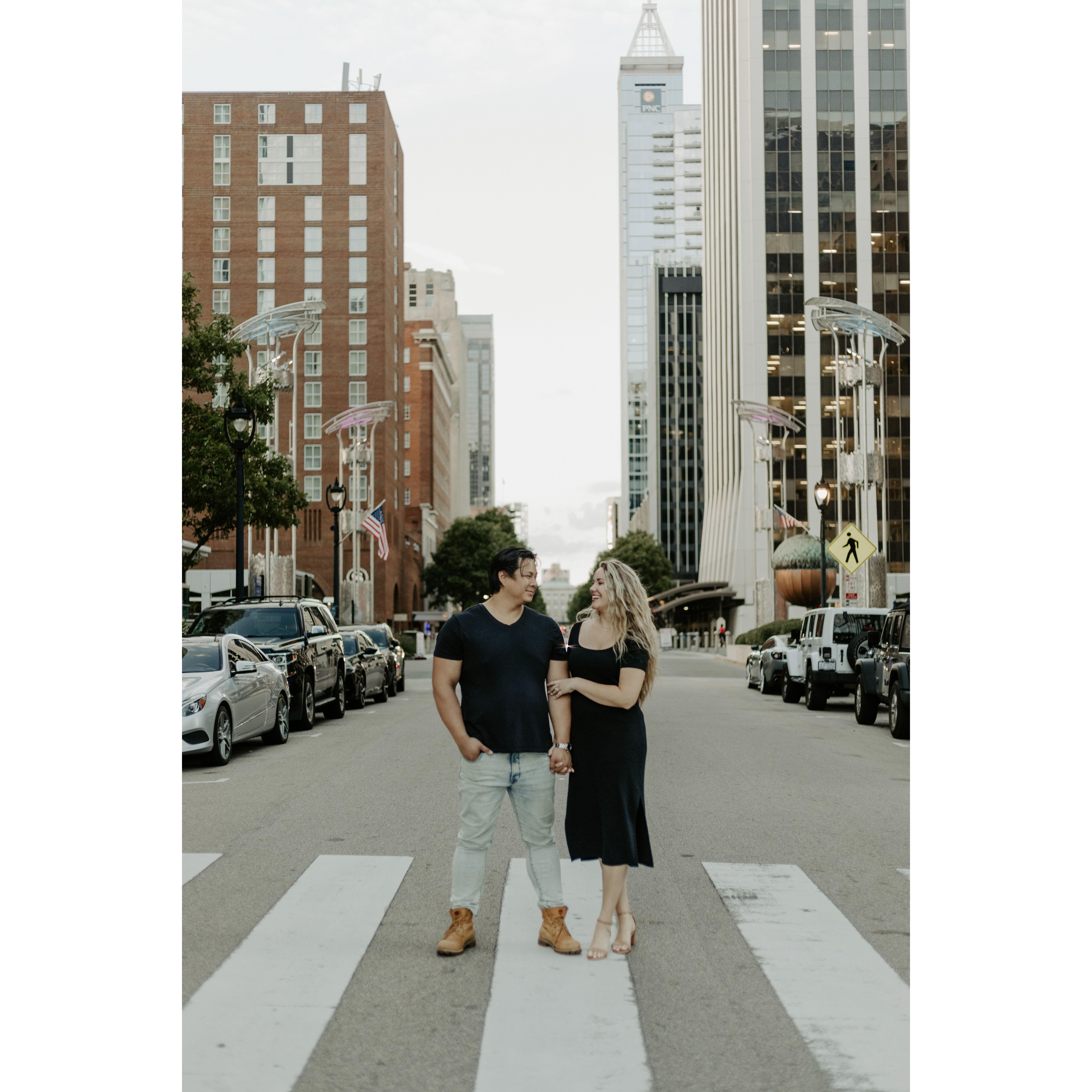 Engagement photoshoot. Thanks Ashley!