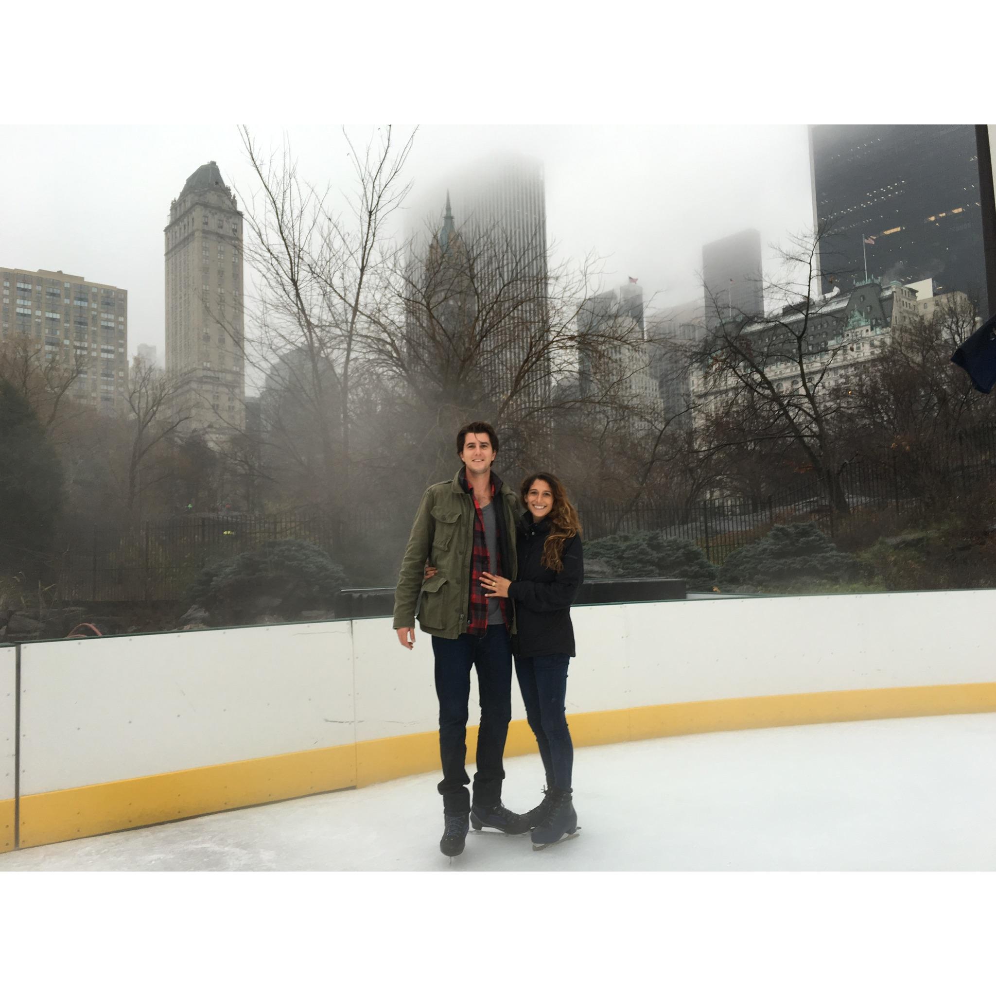 Central Park ice skating 2015
