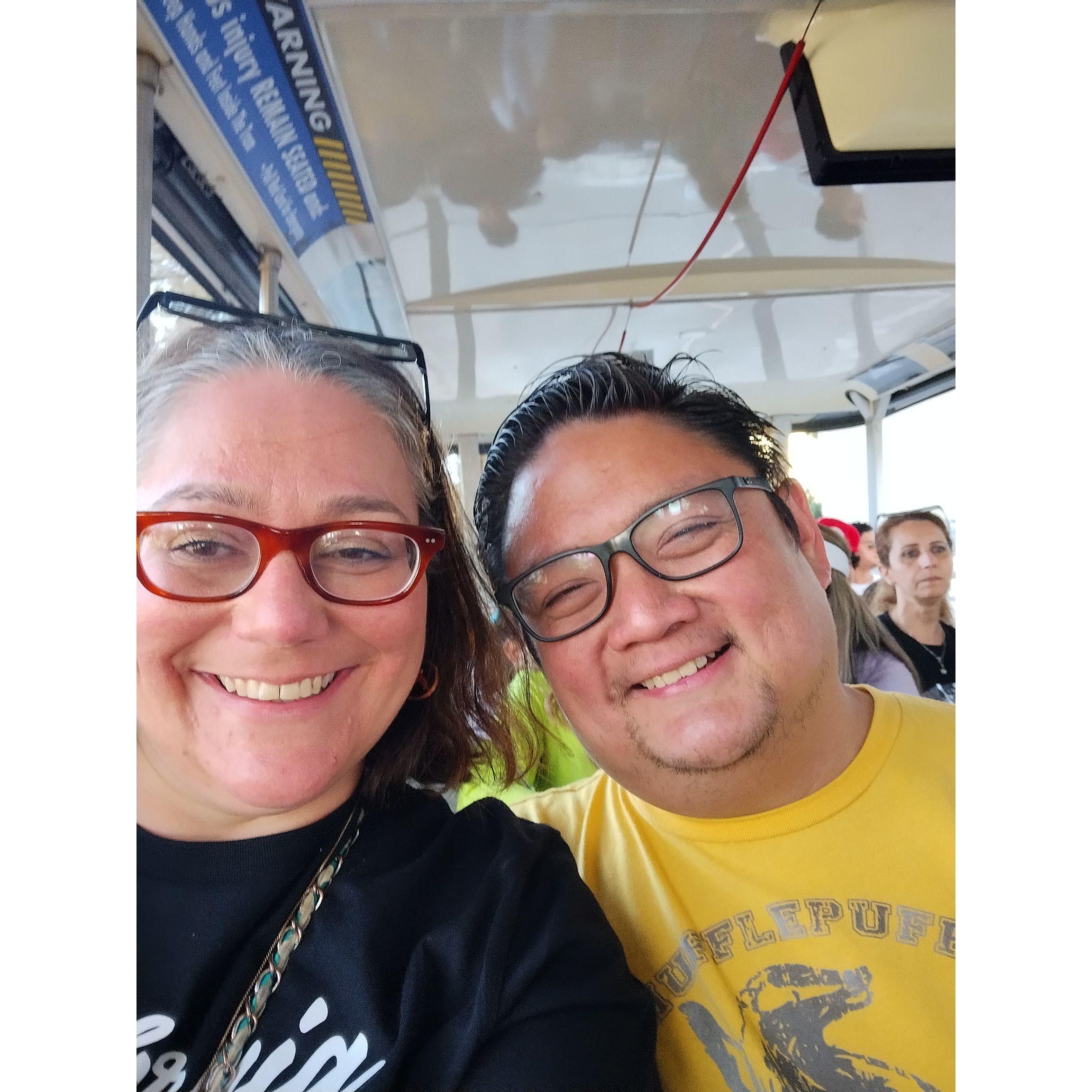 Waiting in line at Universal Studios