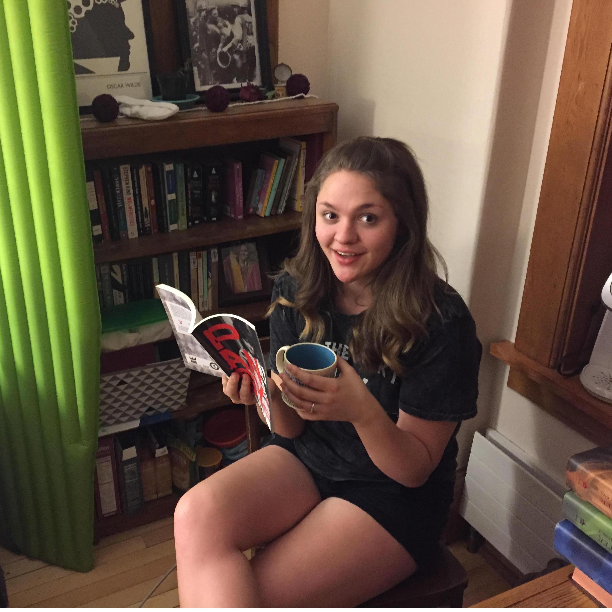 Lacey at her freshman dorm at Smith. We would visit each other by taking the train. I [Tommy] would ride my bike to the train station a few miles away when I went to visit her.