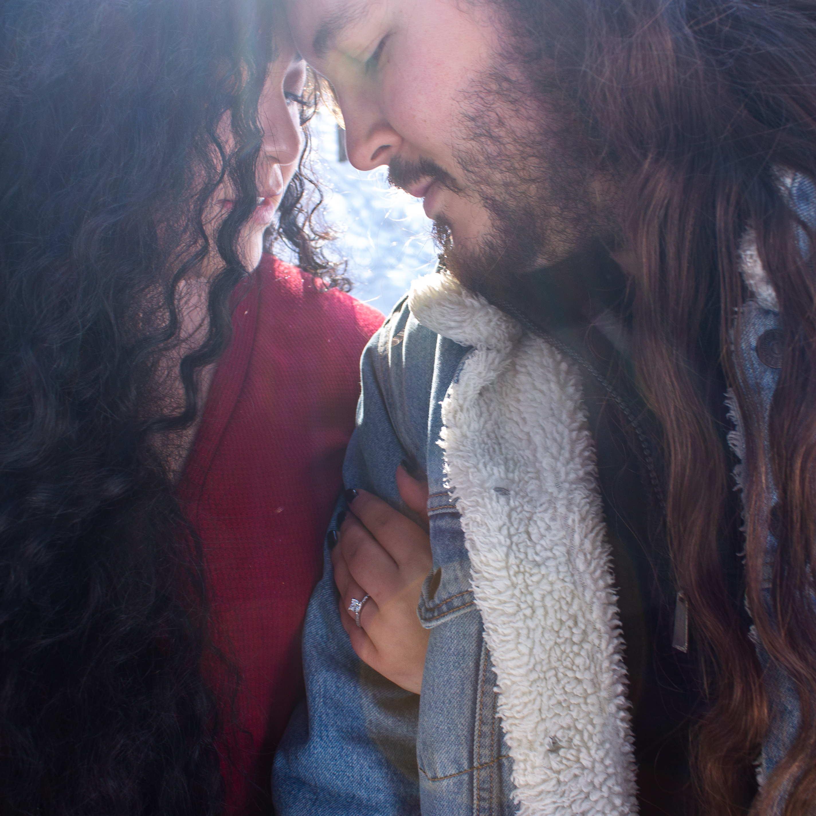 Our favorite photo from the engagement session that Vicki directed with her own camera.