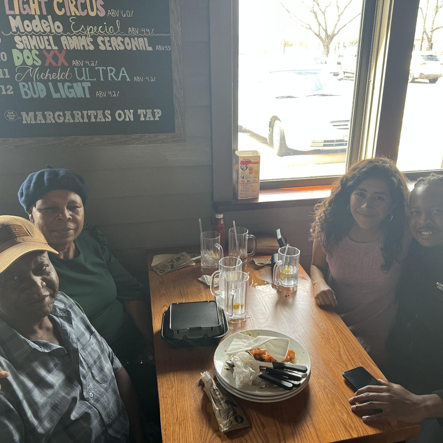 Lunch with Taona's parents