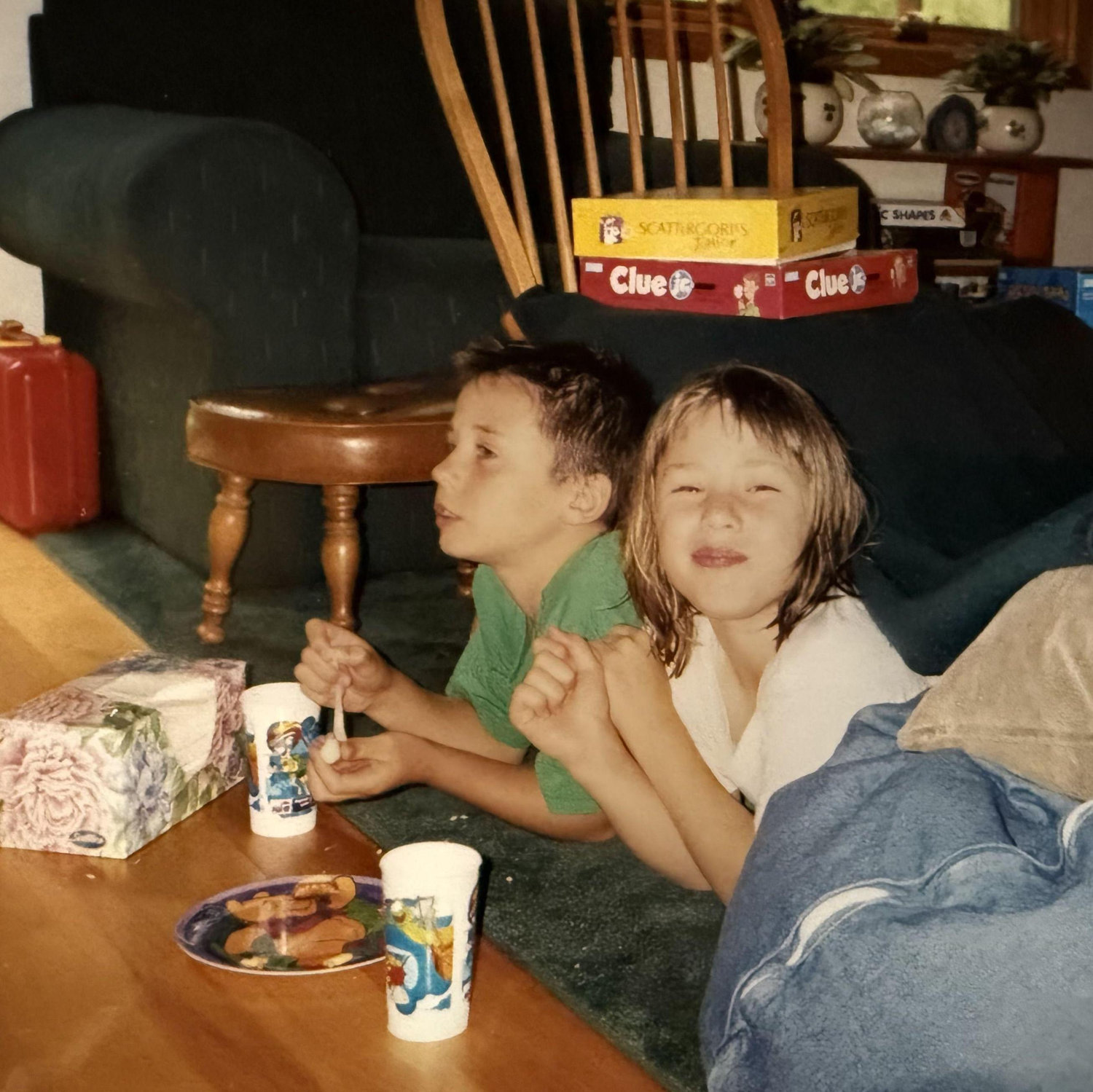 Fun fact: Clayton would come over only for cheese sticks and our TV