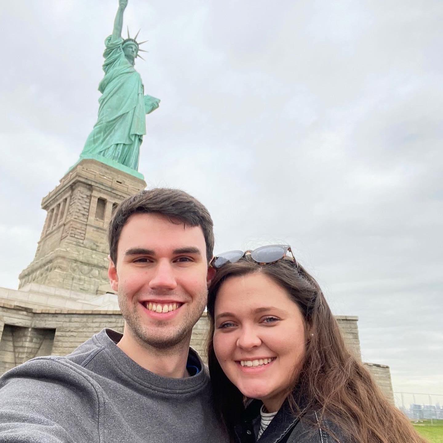 At the Statue of Liberty!