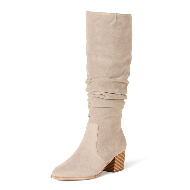 Amazon Essentials Women's Tall Block Heel Boots
