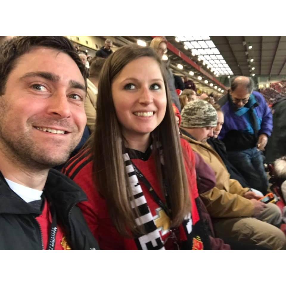 At the Manchester United game!!