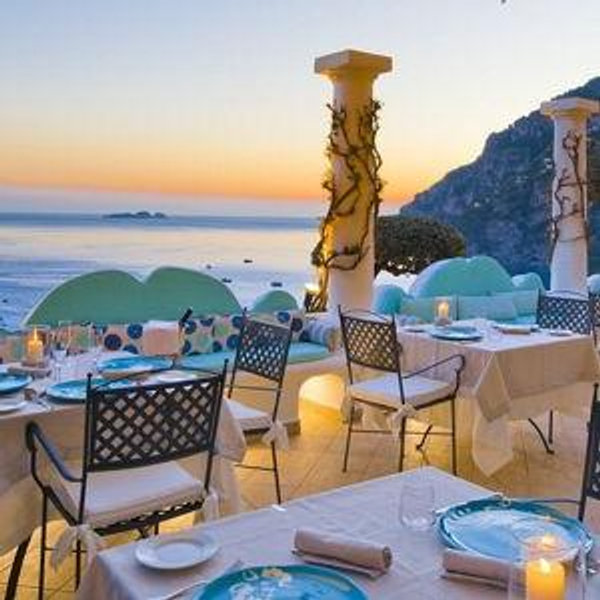 Dinner at Terrazzo Cele in Positano Italy