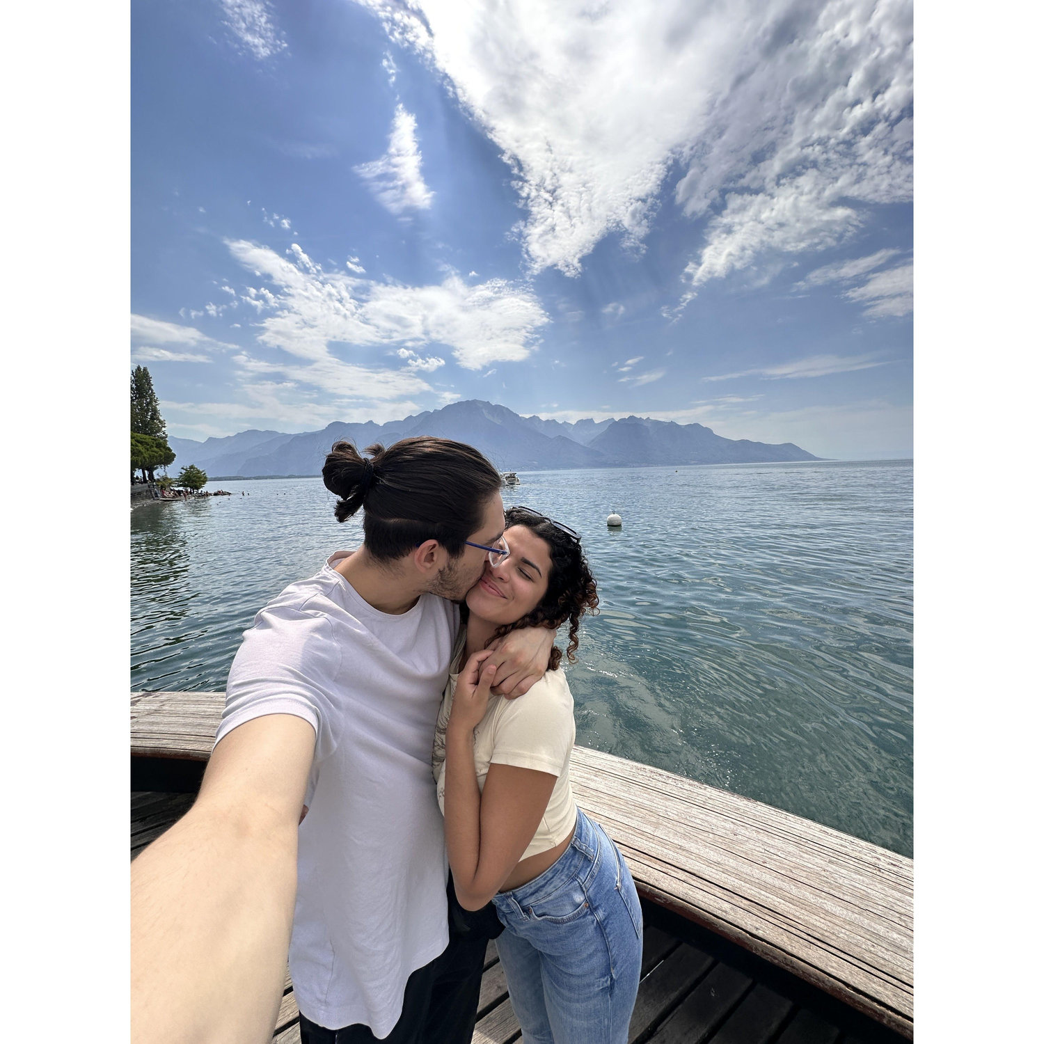 Viajamos juntos a Montreux, Suiza compltenaod un sueño de ambos