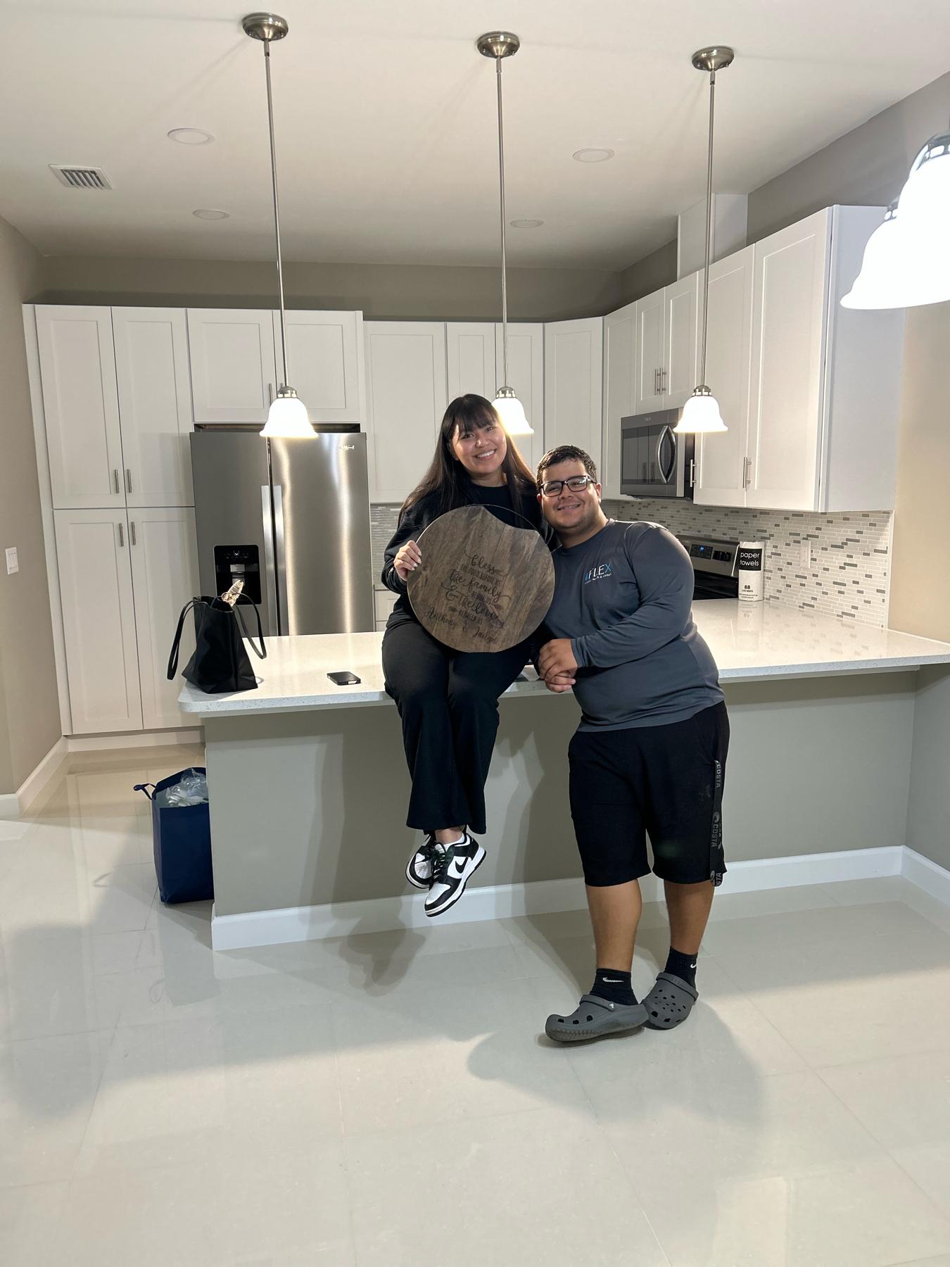 Happy homeowners!