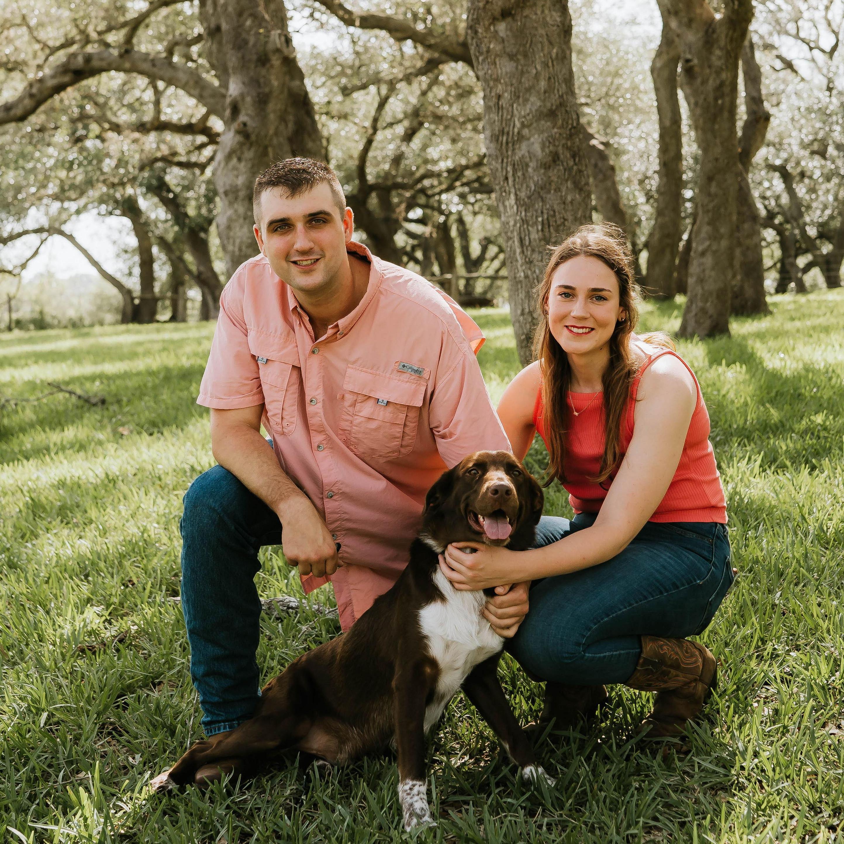 We like to consider this one of our first family portraits, picturing our dog, Waylon!
