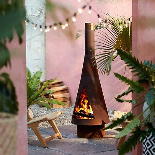 Angled Obelisk Chiminea