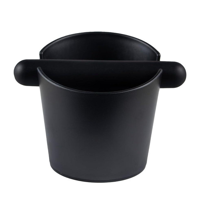 IAOSEN 5 inch Coffee Knock Box Espresso Knock Box with a longer detachable Knocking Rod Shock-Absorbent Durable Non-Slip Base Espresso Machine Accessories Espresso Dump Bin for Home/Office