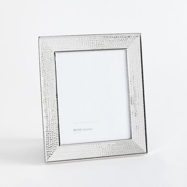 Beveled Hammered Frame Silver 8"x10"