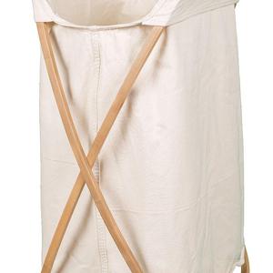 BirdRock Home Folding Butterfly Bamboo Hamper | Made of Natural Bamboo | Includes Machine Washable Cotton Canvas Liner
