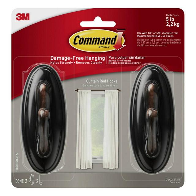 Window Hooks Oil Rubbed Bronze - Command