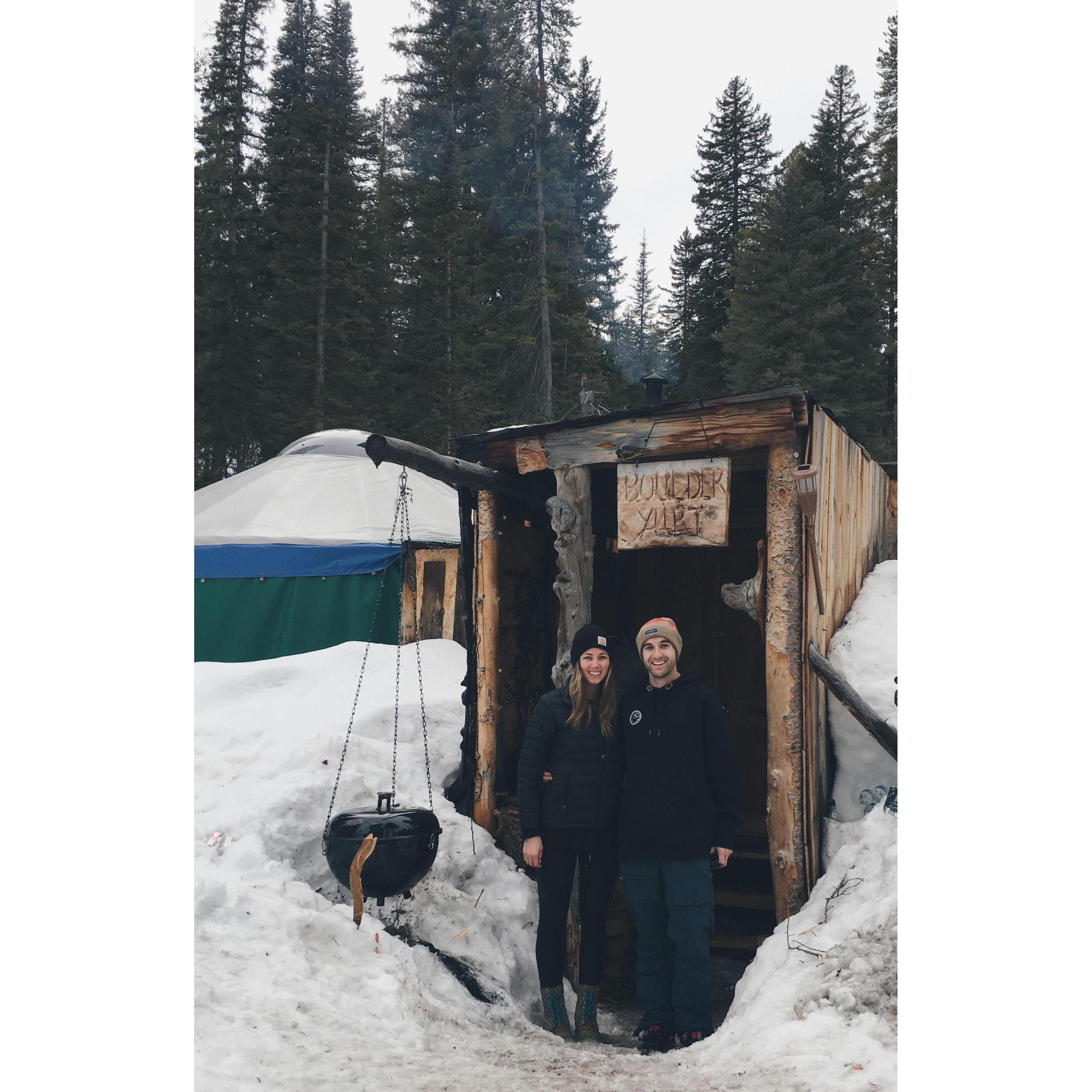 a yurt trip to idaho we took with some of our closest friends
