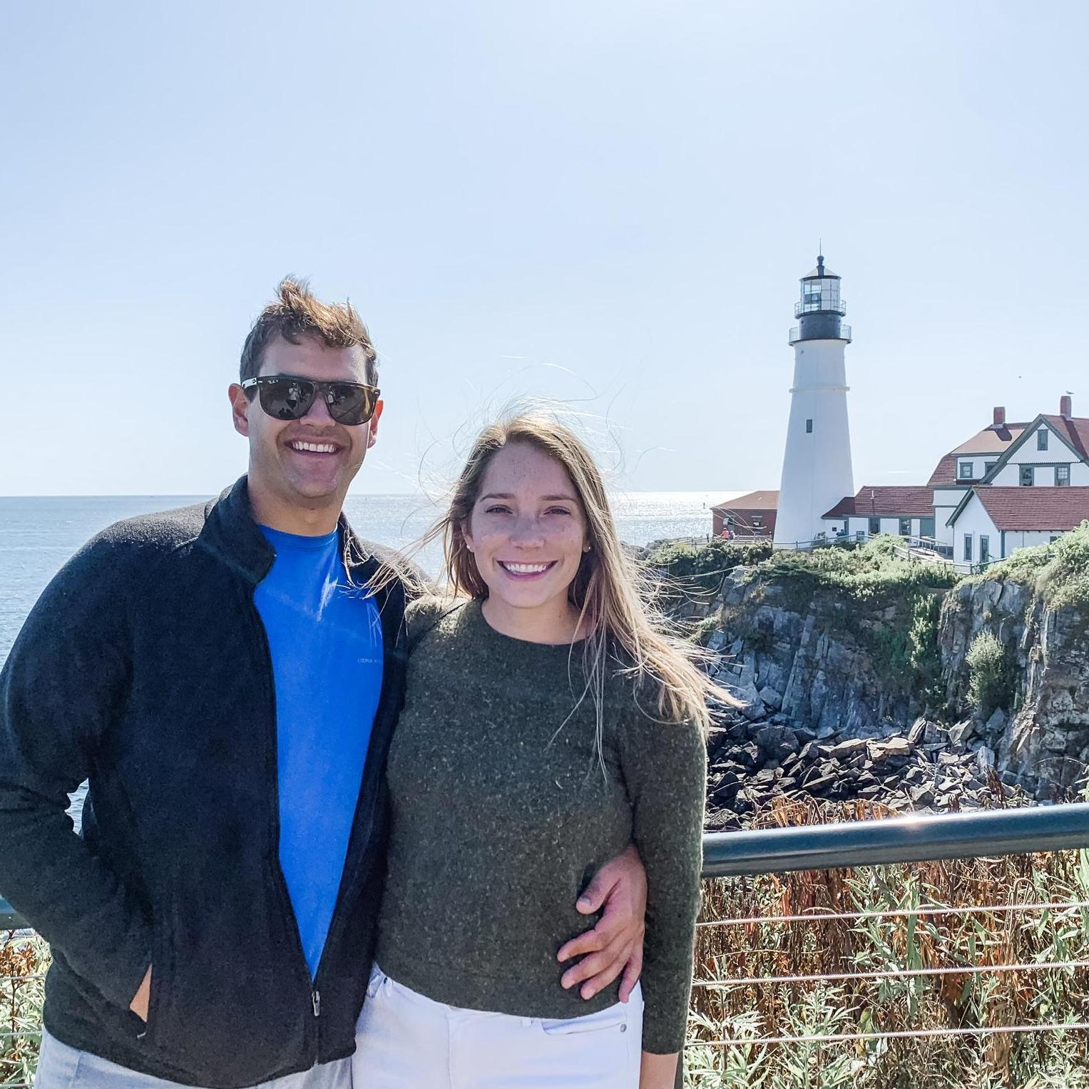 Exploring Nate’s home state of Maine at Portland Head Lighthouse!