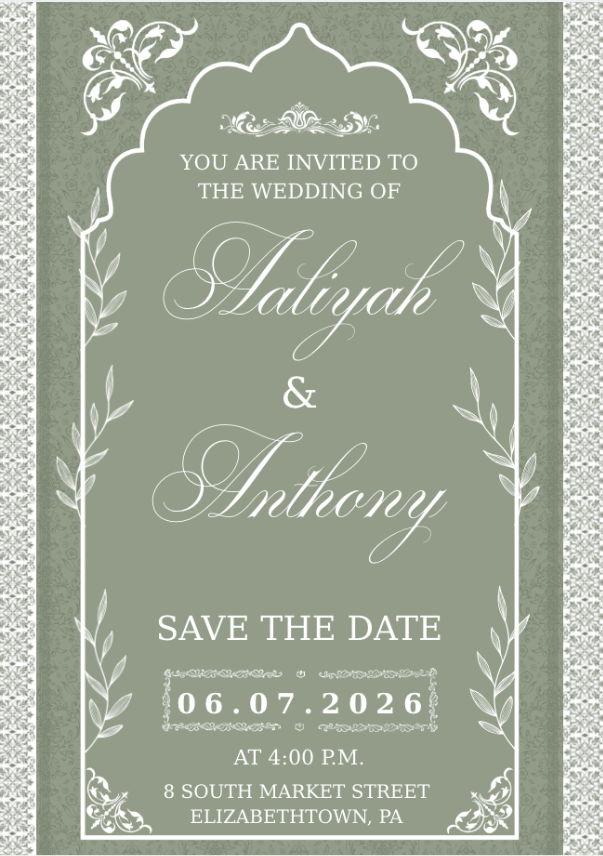 The Wedding Website of Aaliyah Sharpe and Anthony Russo