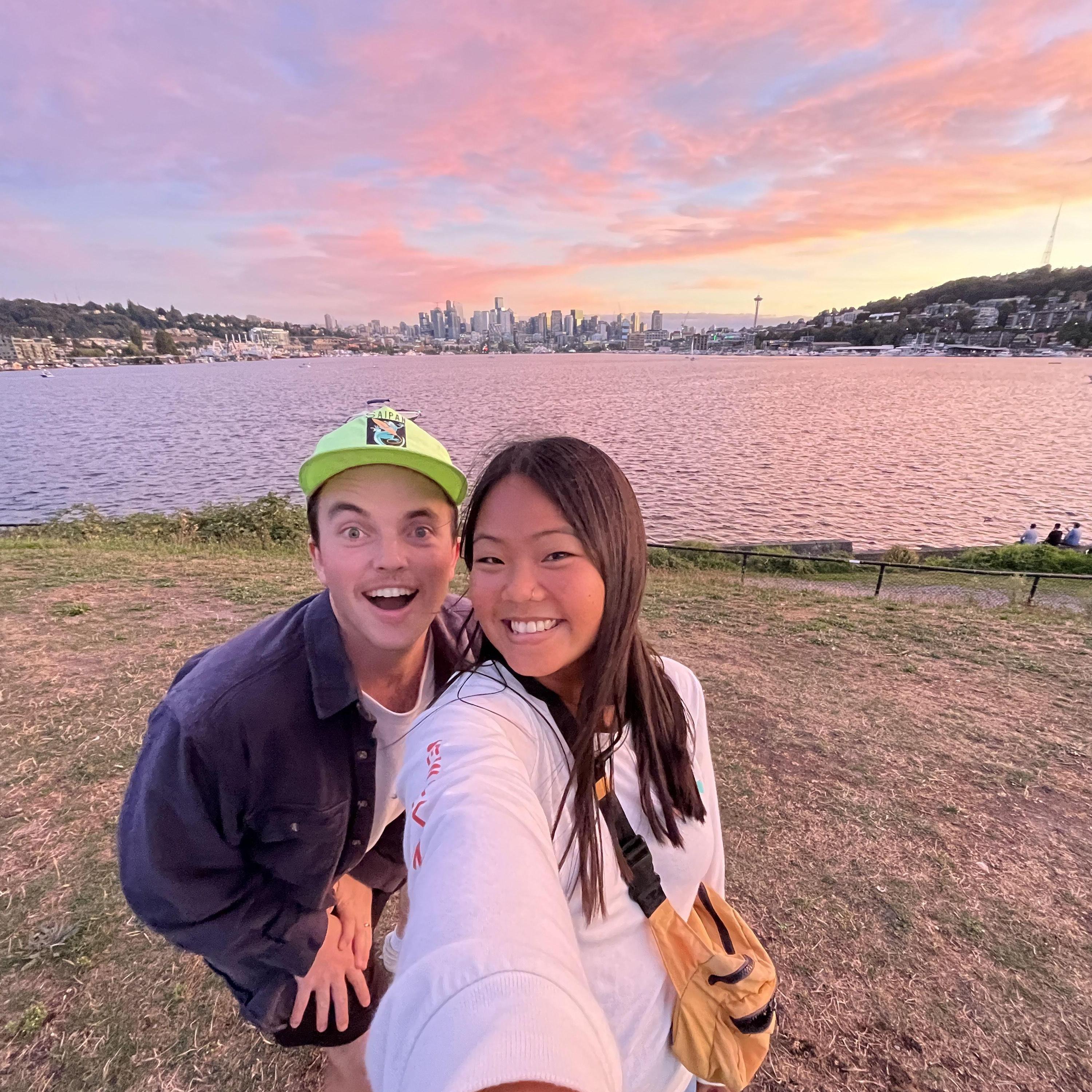 September 2024 | Gas Works Park right after we moved to Seattle!