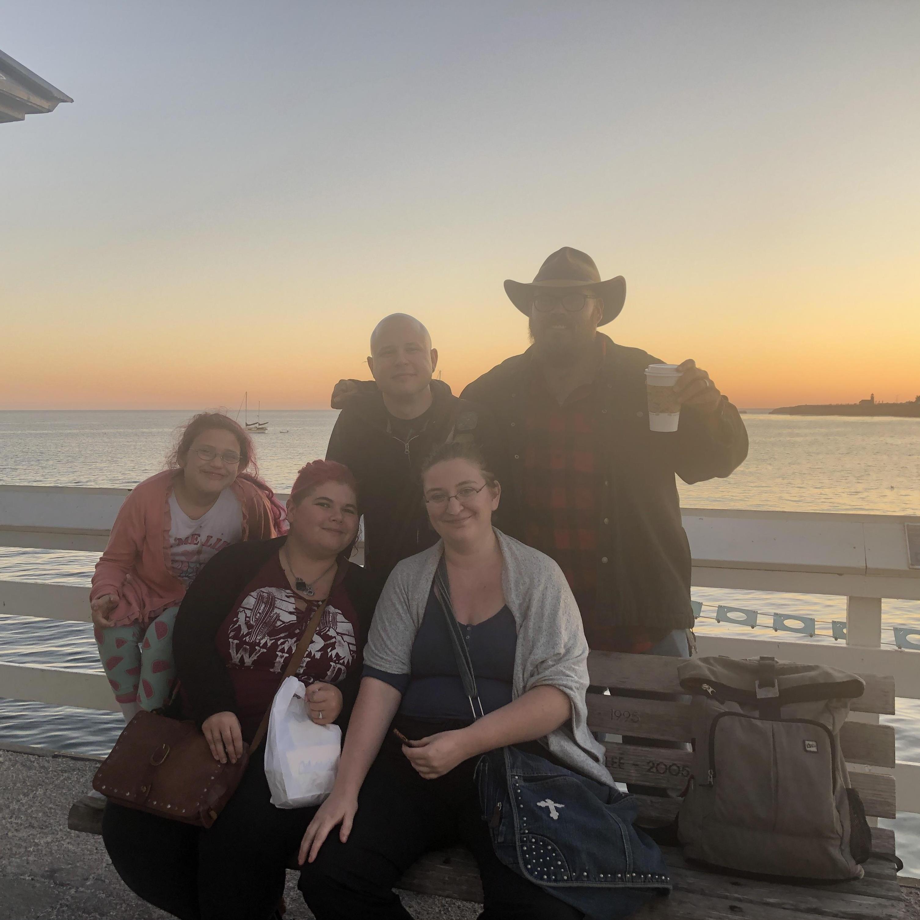 From Jared's birthday trip to Santa Cruz. The only one missing from this one is our batcat David