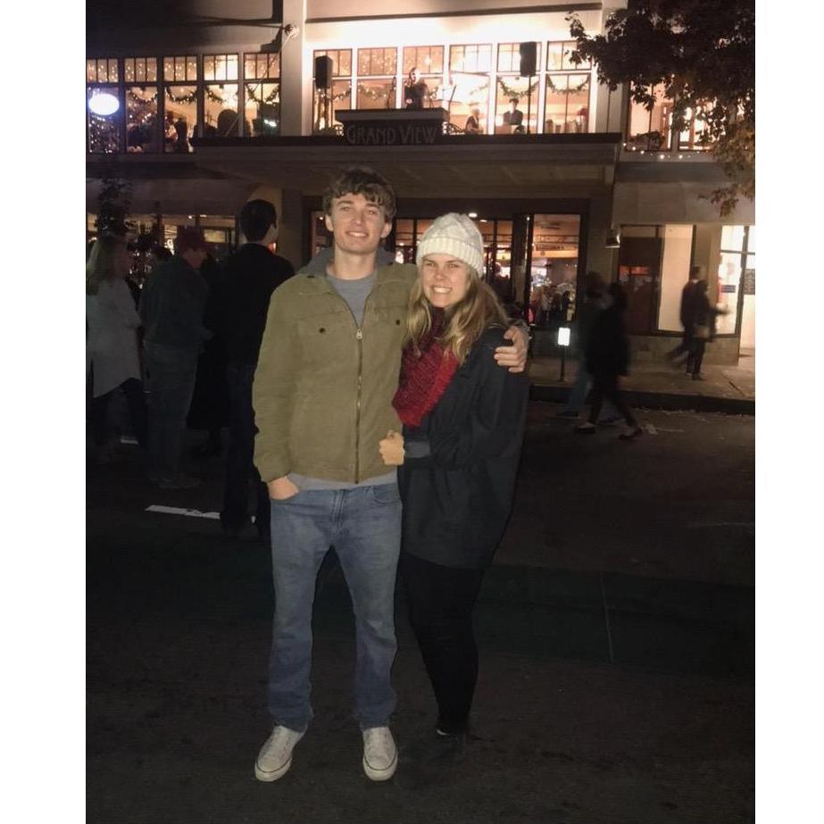 For their 3rd date their senior year of high school, Izik took Ali to Chico's Christmas Preview. It has been a tradition for them to go every year since.
