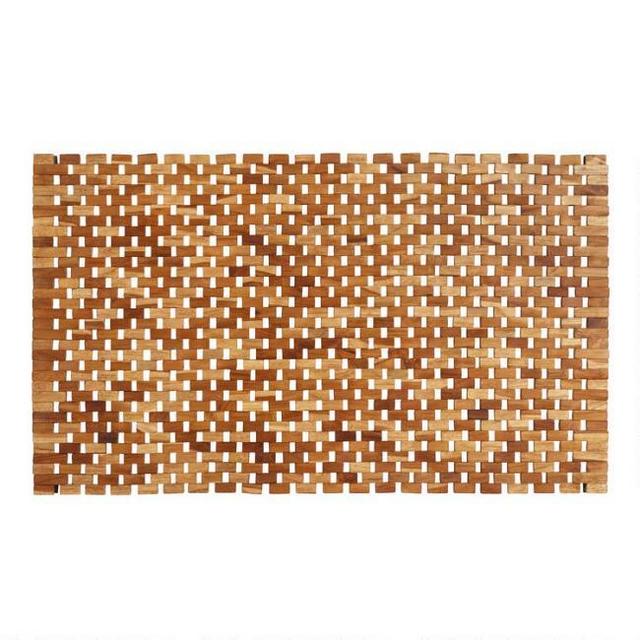 Teak Wood Bath Mat
