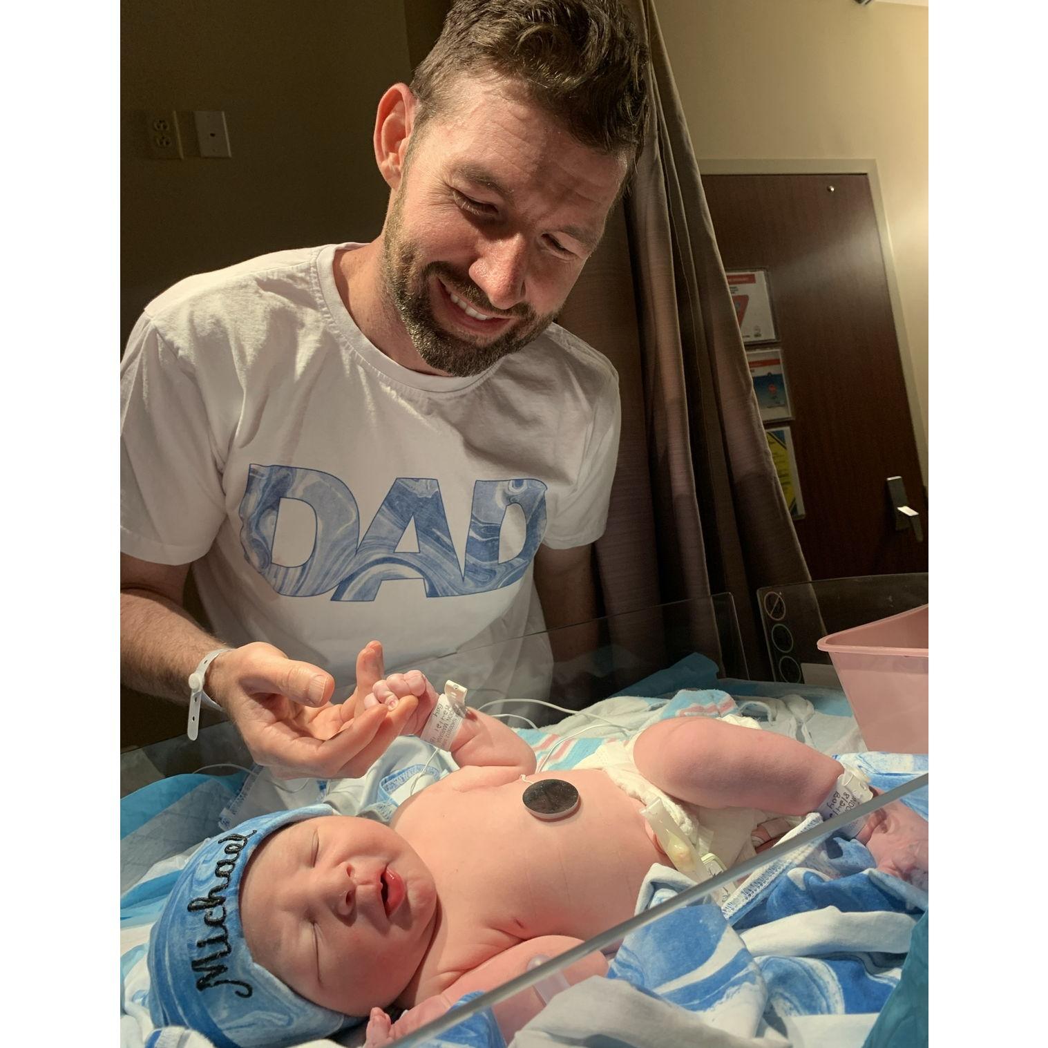 Welcoming baby Michael...