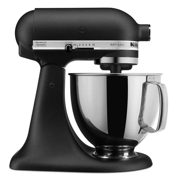 KitchenAid KSM150PSBK Artisan Series Tilt-Head Stand Mixer Imperial Black