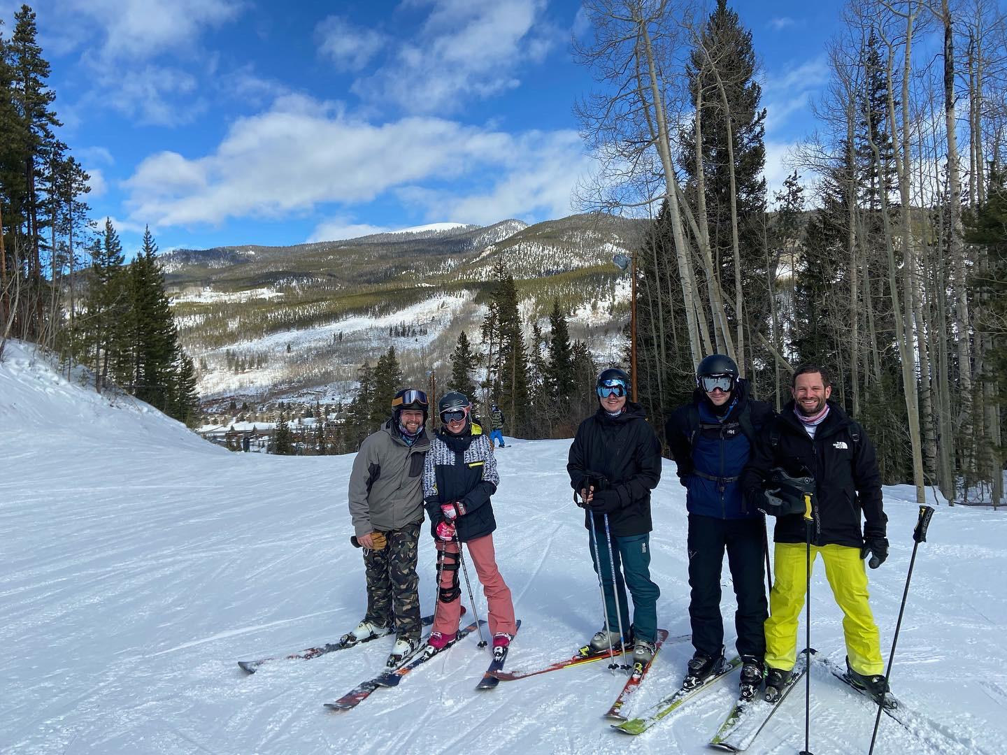 Skiing in Breckenridge for Scott’s birthday w/ Aaron, Peter and Michael