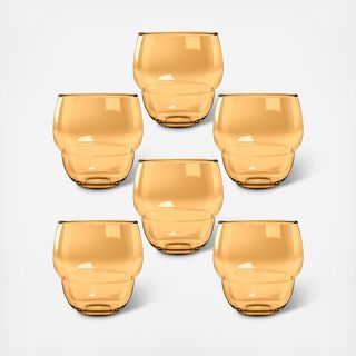Stacking Bubble Acrylic Tumbler, Set of 6