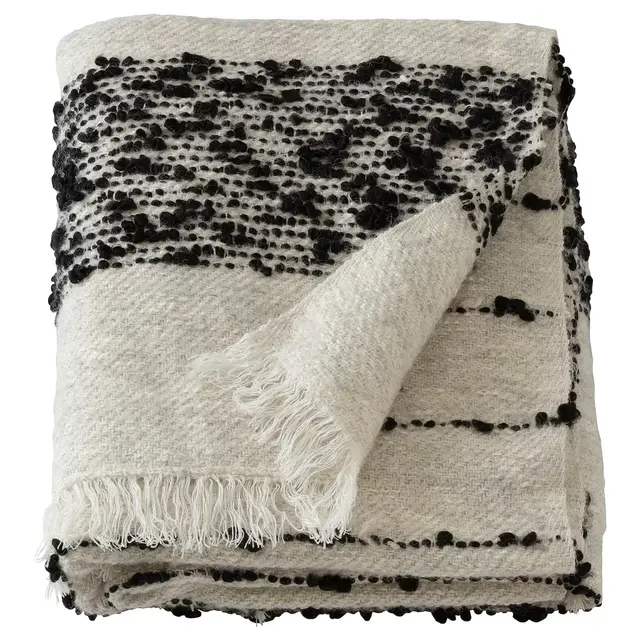 FÖRNAMALThrow, stripe/gray/black51x67 "