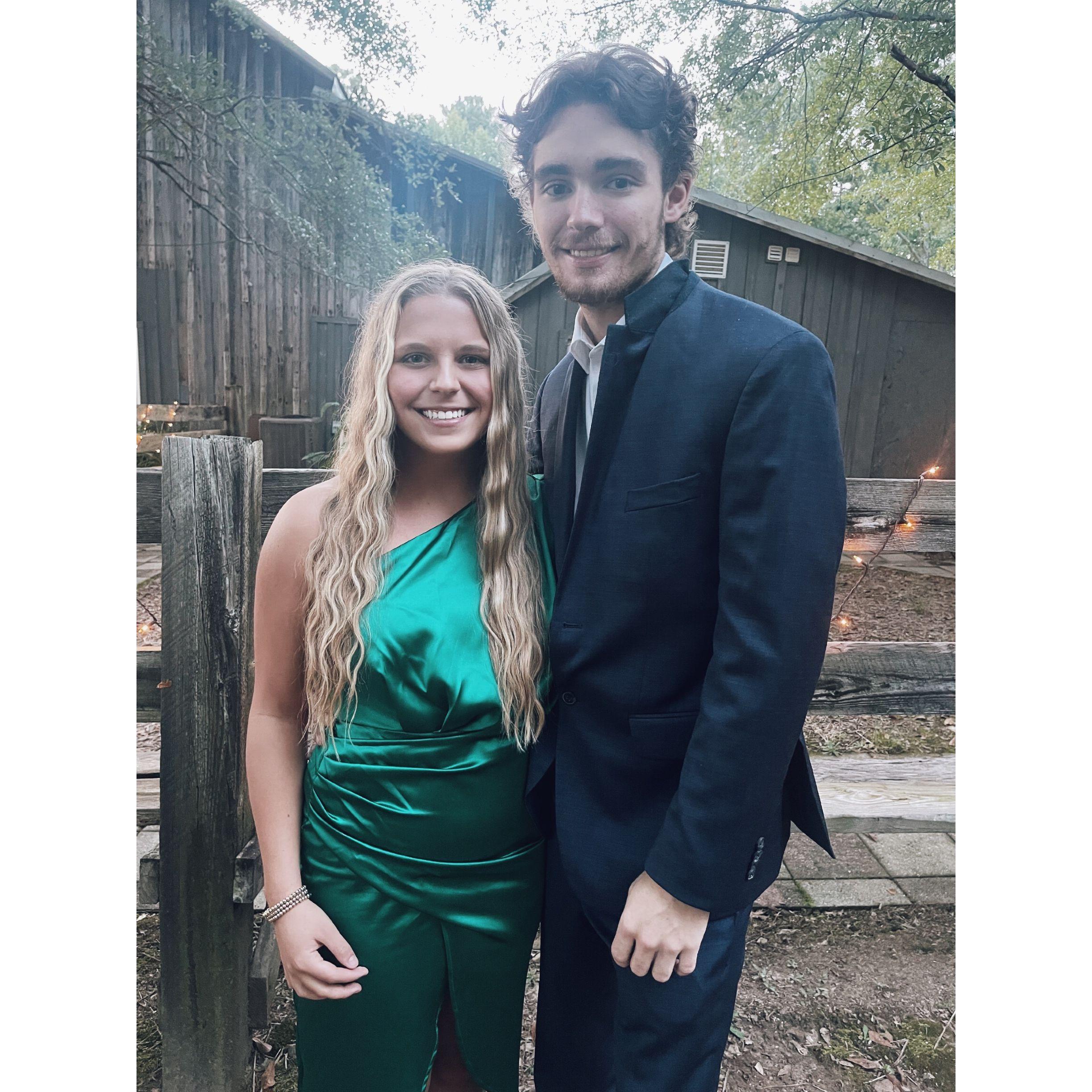 This was from the first wedding we attended together!