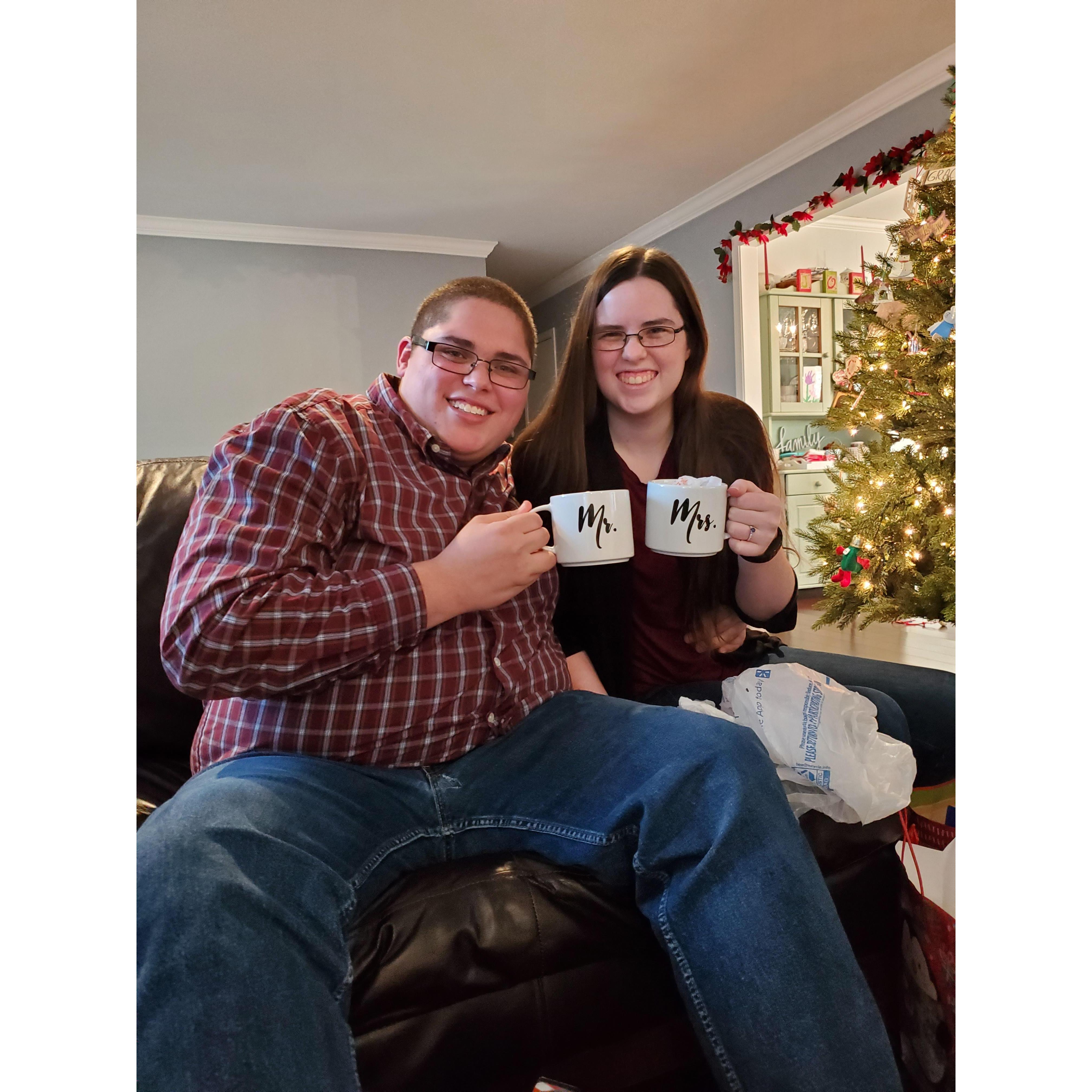 I really enjoyed our first Christmas together as an engaged couple. We had known we wanted to get married early on in the relationship, but having a ring on my finger made it feel much more real!