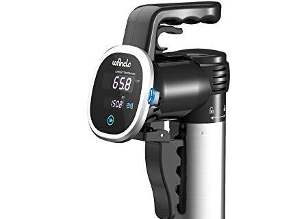 Wancle SVC001 Sous Vide Cooker, Thermal Immersion Circulator, with Recipe E-Cookbook, Accurate Temperature Digital Timer, Ultra-Quiet, 850 Watts, 120V, Stain