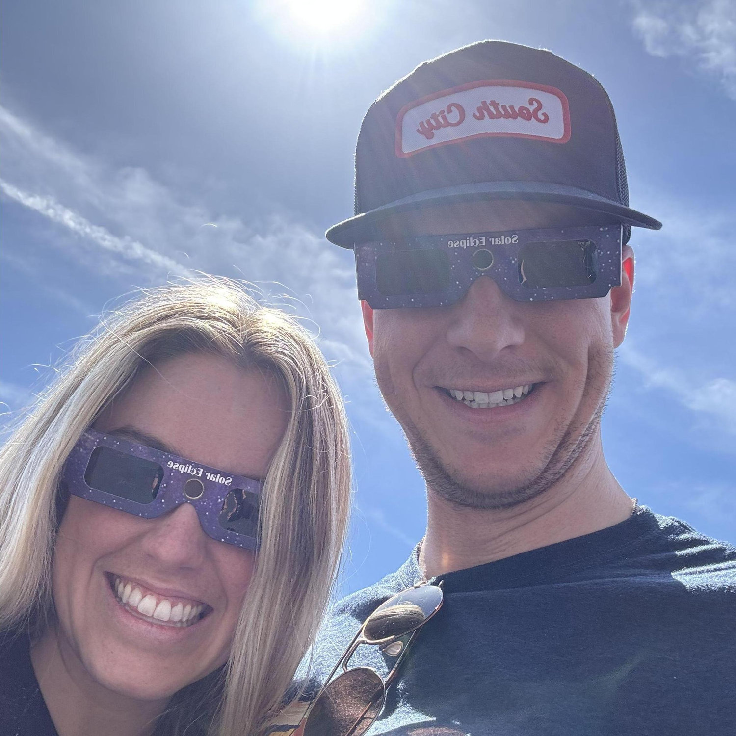 This was taken on our mini day trip down to Ste. Genevieve, MO, to see the solar eclipse!
