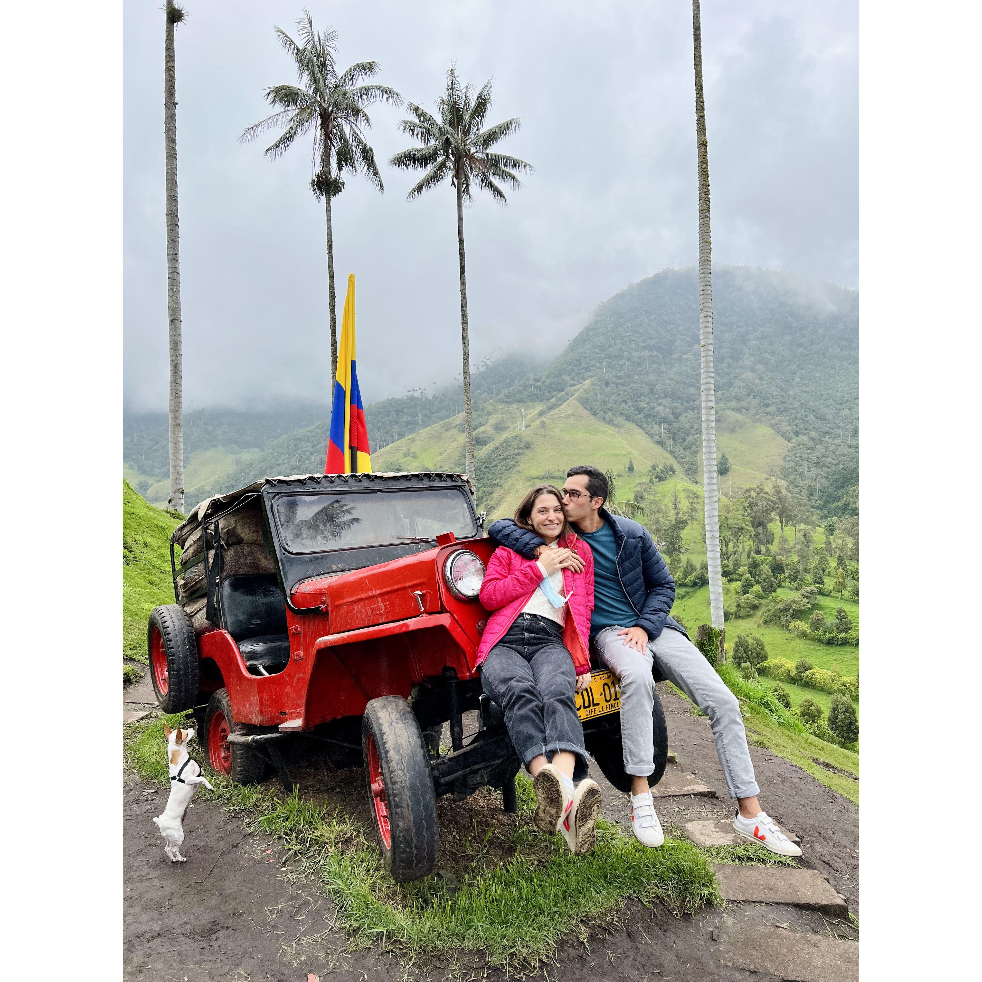 Our first time in Valle del Cocora and we'll never forget it!