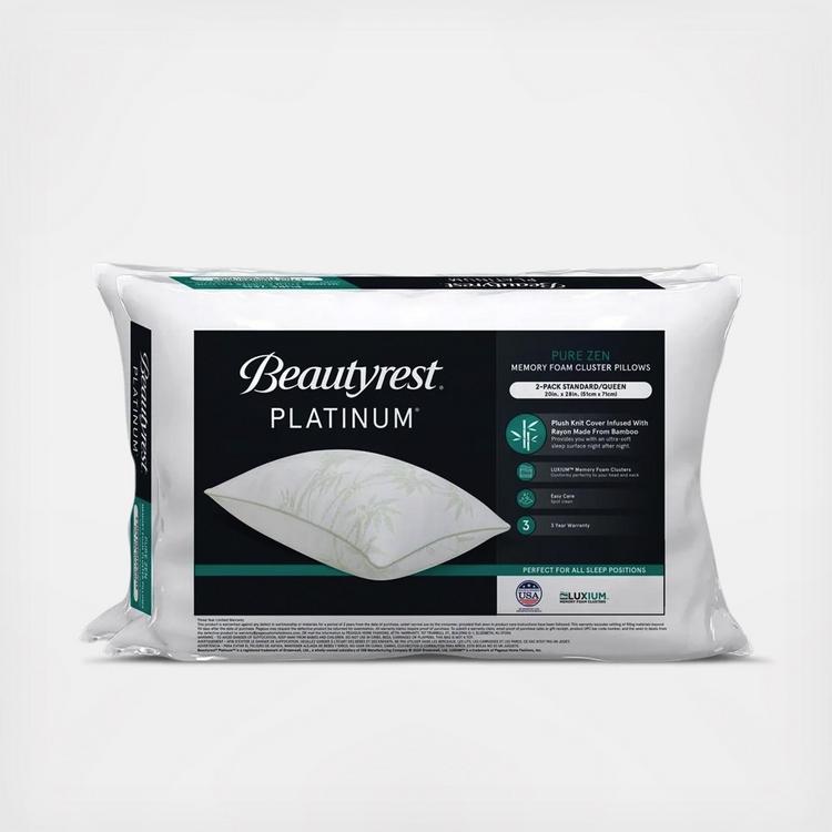 Beautyrest pillow clearance washing instructions