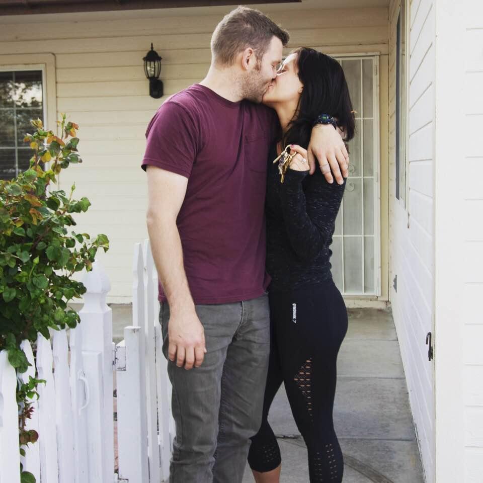 The day we closed on our house! Officially homeowners!