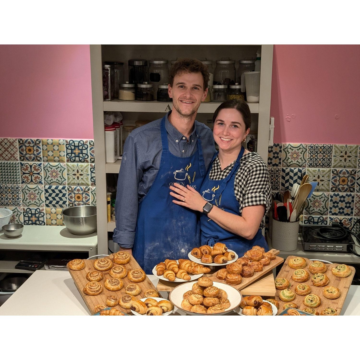 Croissant class was for Tom. Sauce class was for Bonnie