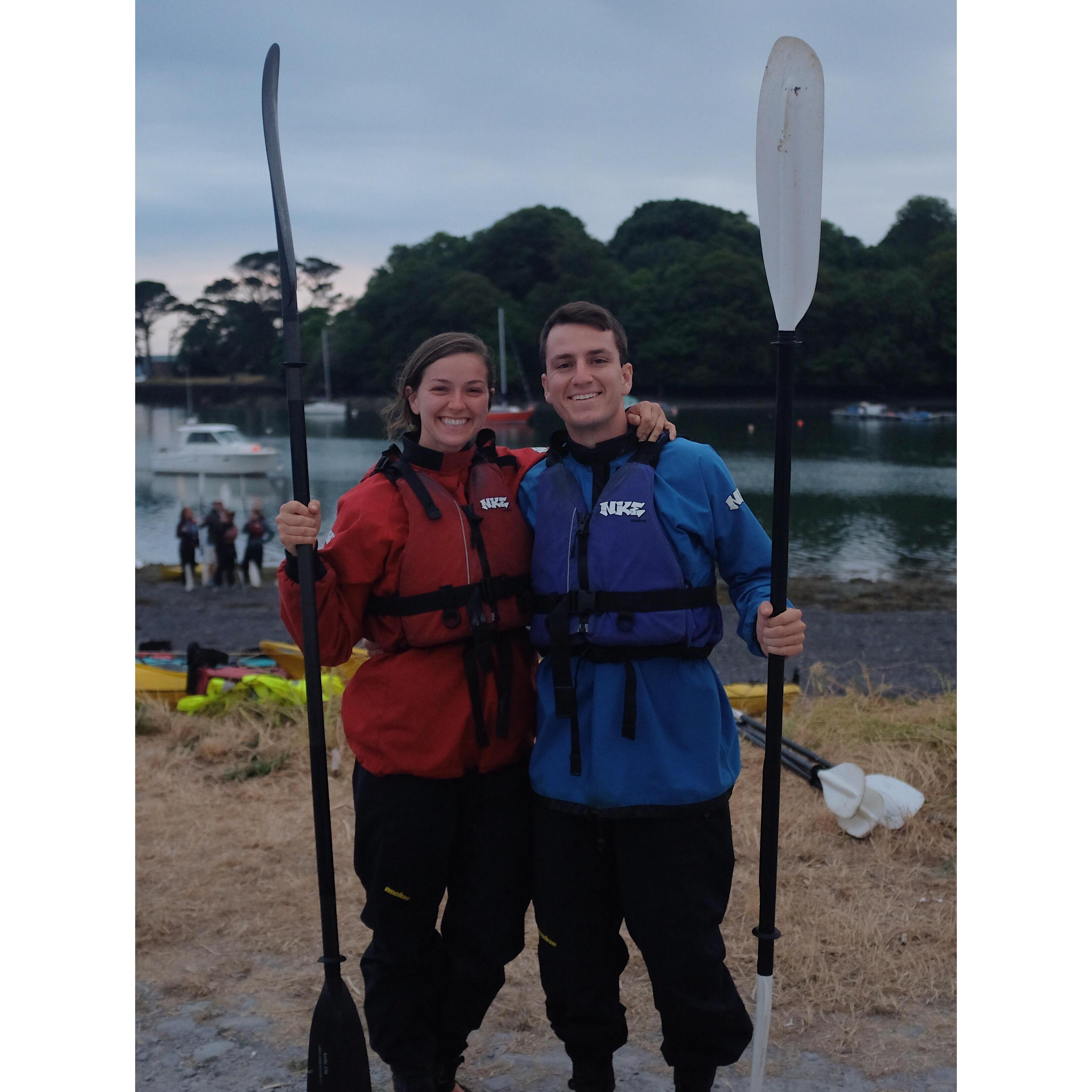 kayaking in the atlantic ocean with bioluminescent algae... at midnight... in ireland!! i love our adventures :)