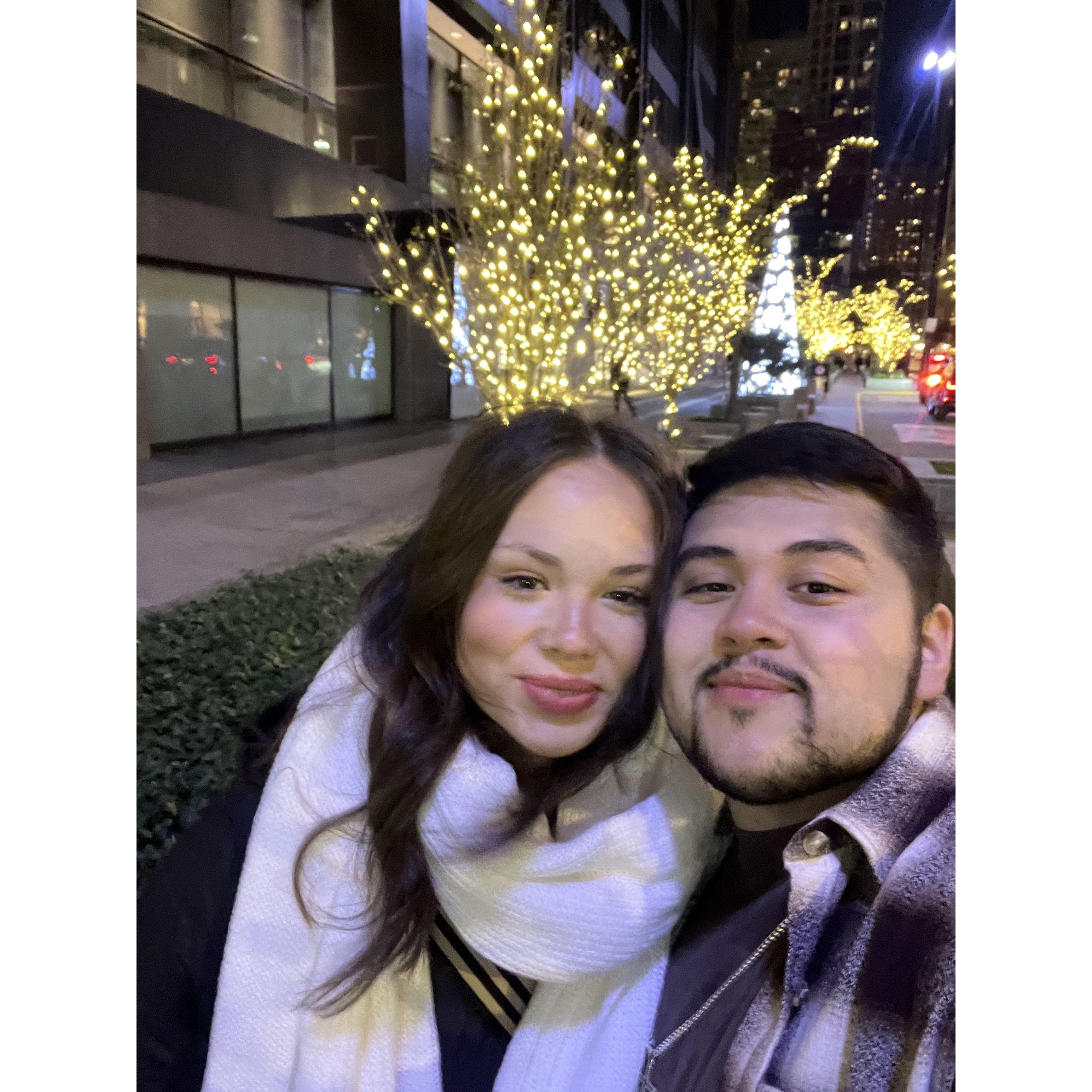 Our first Christmas in the city.