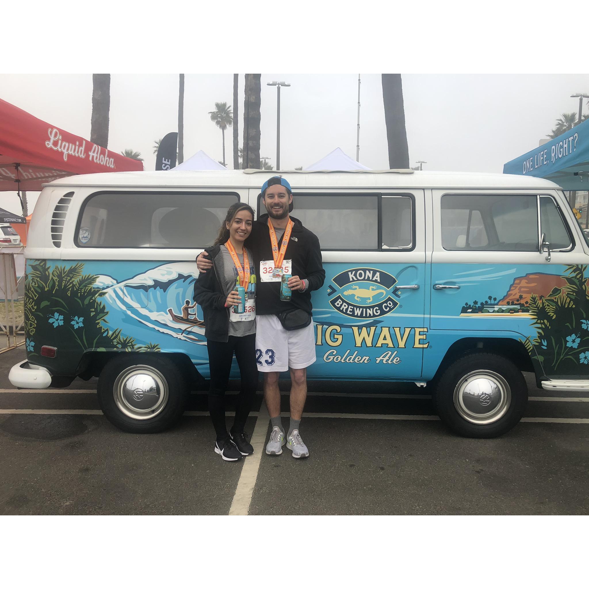 Sometimes we run together and drink beer :)