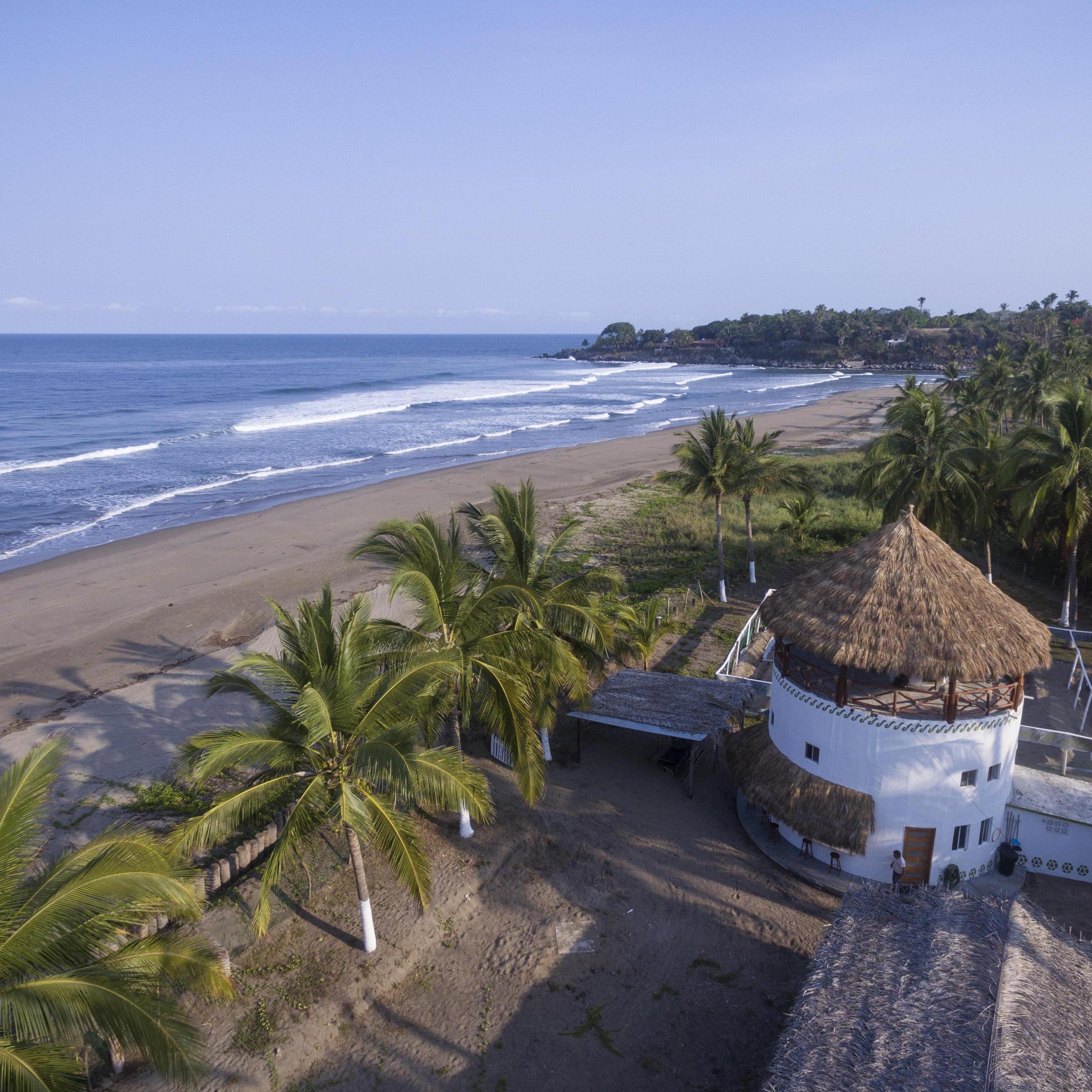 PLatanitos Turtle Camp. This is where the marine biologists protect the turtle nests until they hatch