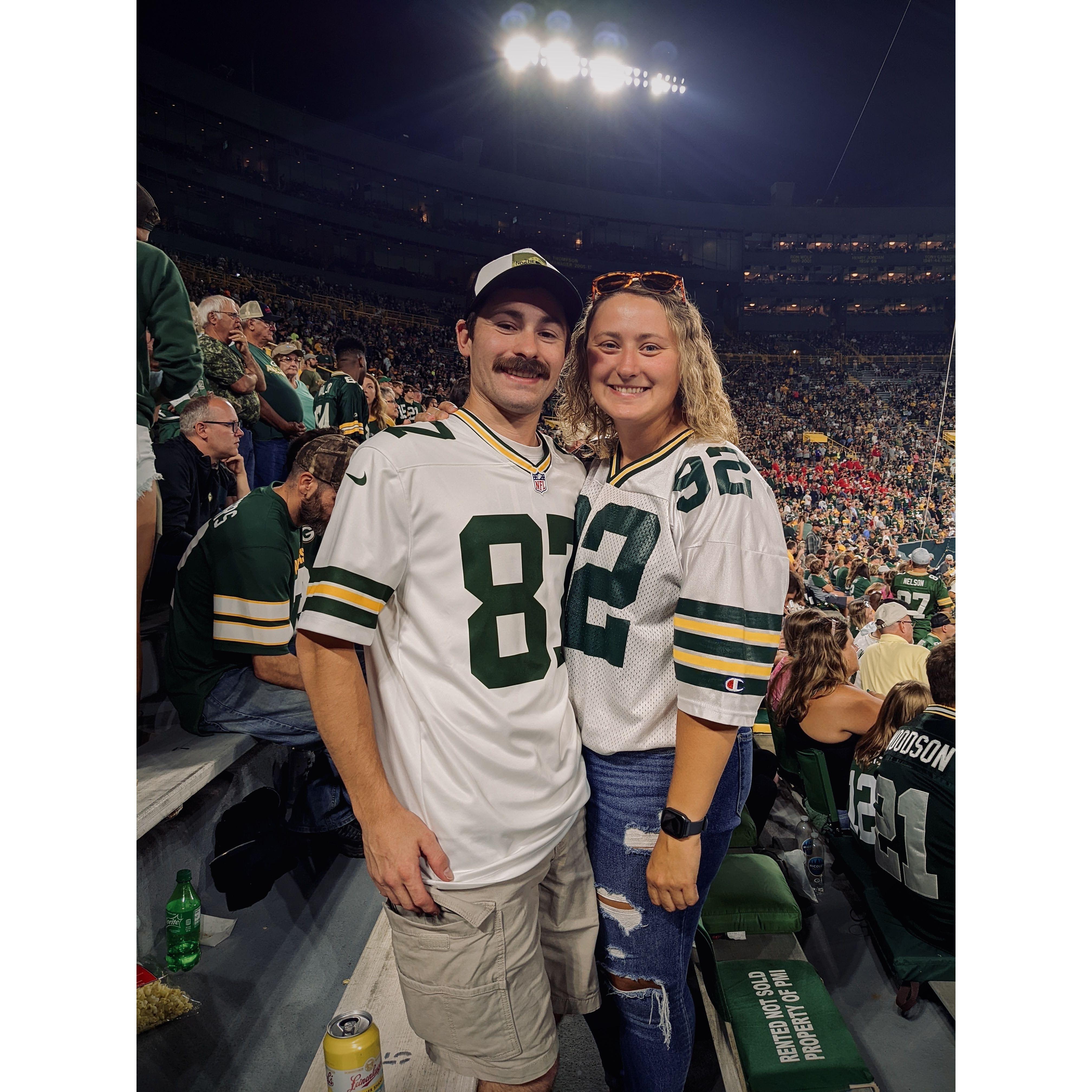 Josh's first Packer Game (August 2022)